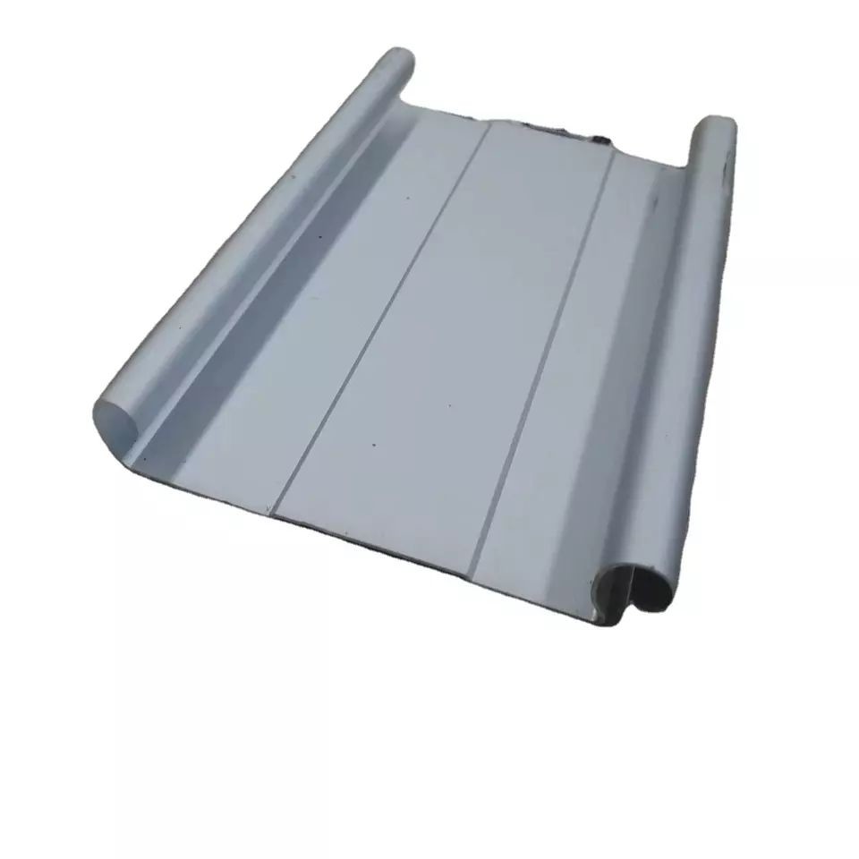 China Waterproof Aluminium Door Profiles Gravity Air Grille Louver Blade Profile With Hole Air Shutter wholesale