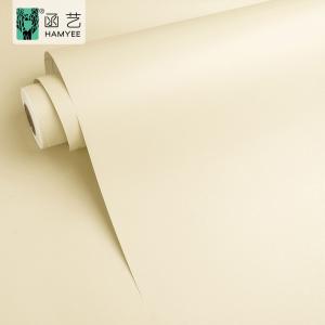 China Peel And Stick Textured Wallpaper , Yellow Waterproof Countertop Wallpaper wholesale