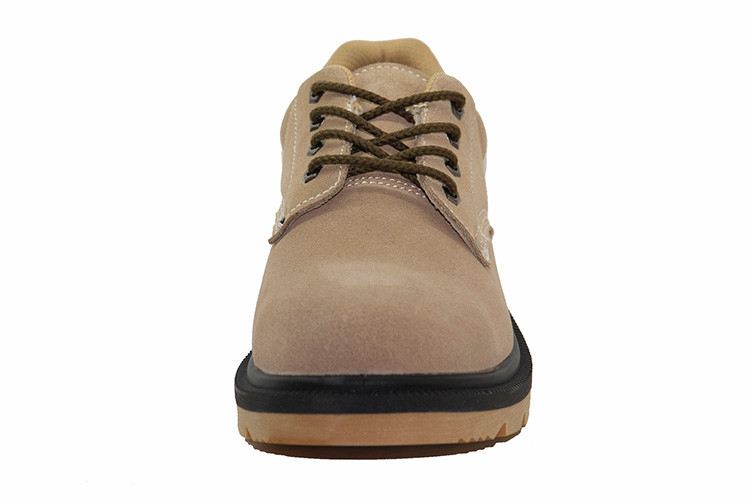 China Suede Leather Men Work Shoes / Steel Toe Cap Shoes Rubber Cementing Outsole wholesale
