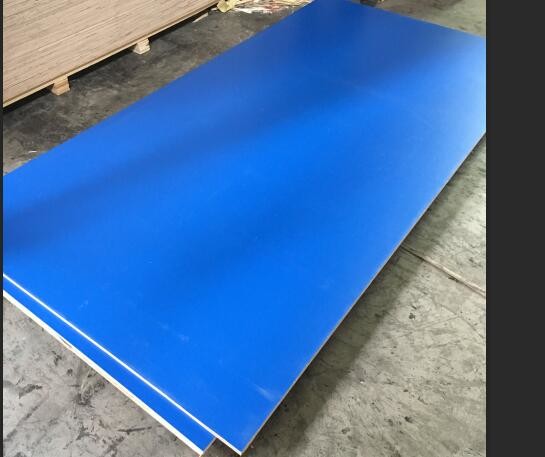 China Blue Melamine Commercial Plywood Poplar / Hardwood Core For Indoor Decoration wholesale