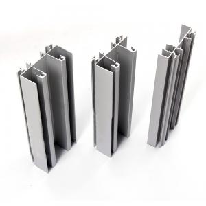 China Cameroon Anodized Silver Mat Aluminum Extrusion Profiles 2.0mm For Swing Doors wholesale