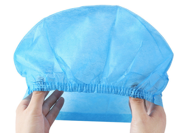China Spunbounded Poly Disposable Doctor Cap 21 Inches Non Woven Bouffant Cap wholesale