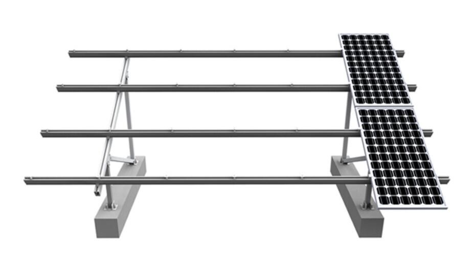 China Durable Solar Panel Flat Roof Mounting Kits , Rapid Installation Photovoltaic Mounting System wholesale
