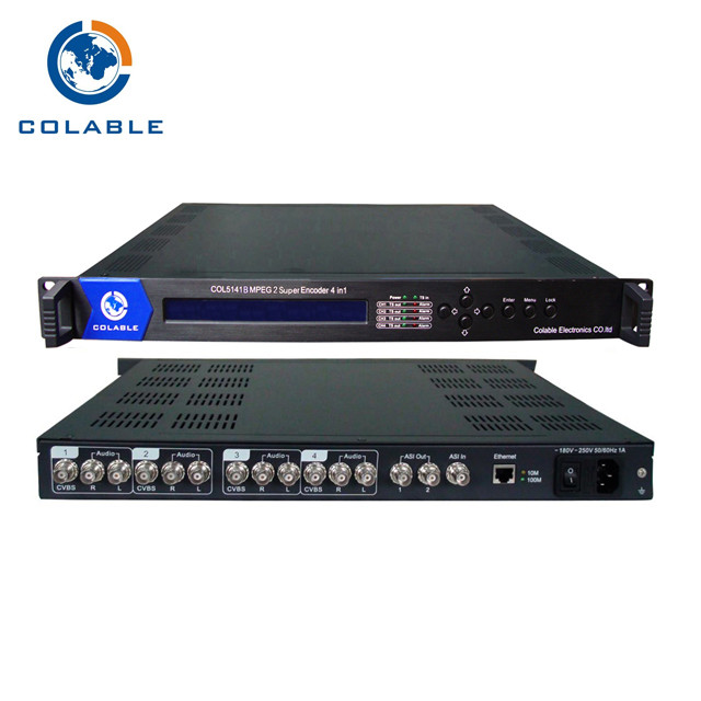 China 4 Channel AV To IP Encoder COL5141BP , TV Headend Digital Video Encoder wholesale