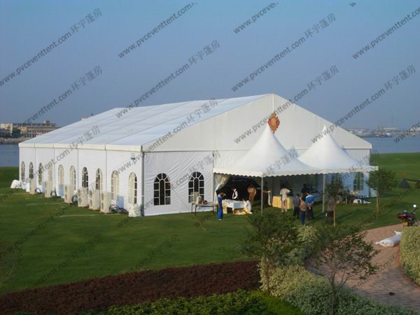 China 20 x 25m White Wedding Event Tents , Outdoor Luxury Tent Wedding Ceremony wholesale