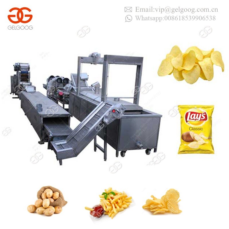 Quality Automatic Pork Skin Chicken Deep Frying Onion Rings Plantain Banana Production Line Potato Chips Conveyor Fryer Machine for sale