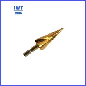 China JWT TIN coated hss step drill bit wholesale