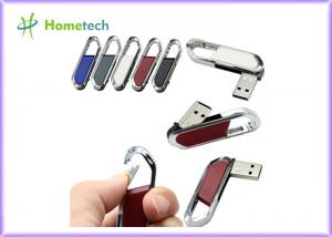 China High Speed Leather USB Flash Disk 64gb / USB 2.0 Pen Drive 4gb With FCC RoHS Standard wholesale