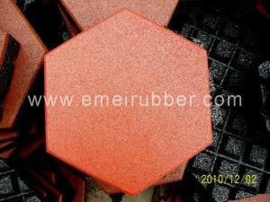 China rubber hexagonal tile wholesale