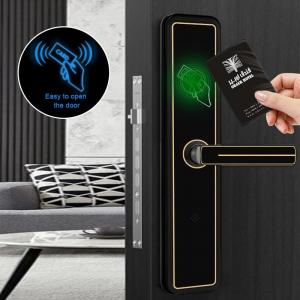 China Hotel Smart RFID Card Swipe Door Lock T5557 / M1 Card Key Lock System on sale