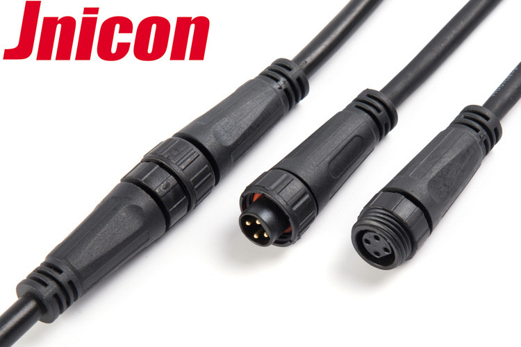 China Waterproof Male Connector And Female Connector 4 Pin Over - Molding With Cable wholesale