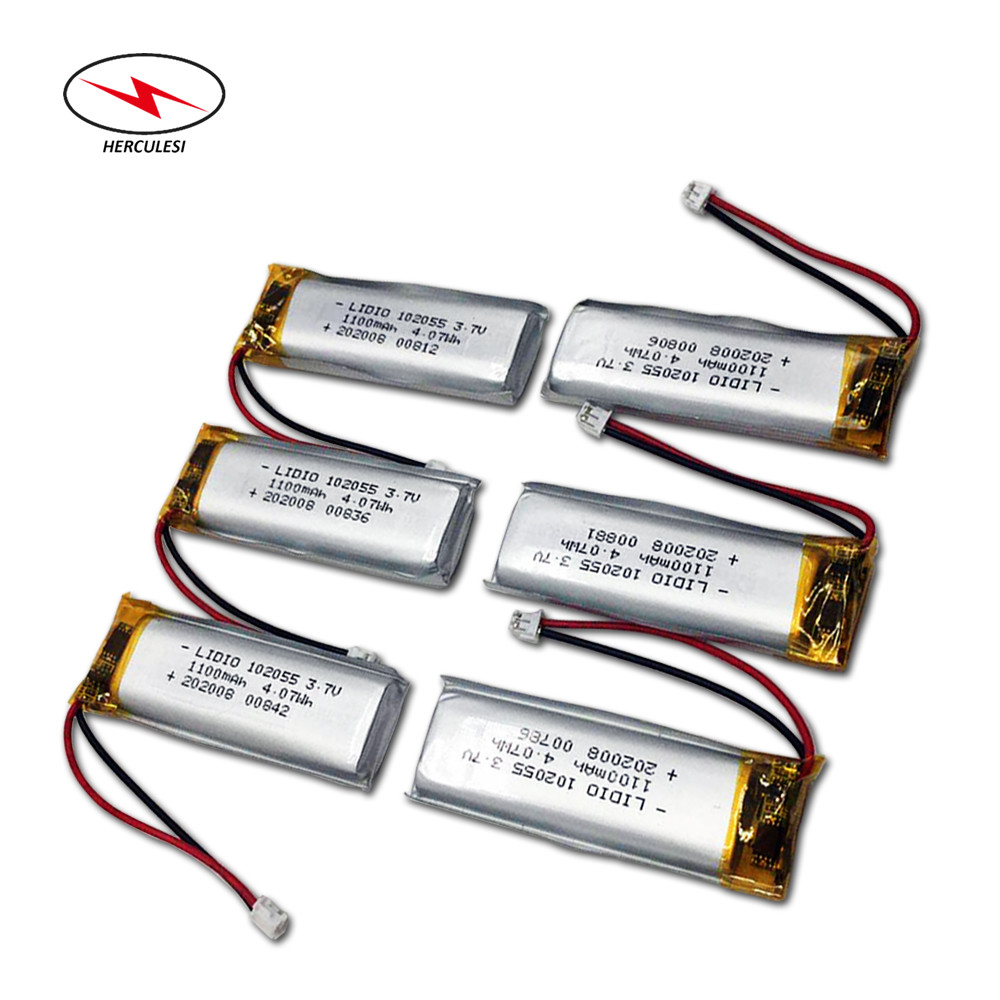 China 3.7V 4.07wh 1100mAh Polymer Lipo Battery 102055 For Beauty Meter wholesale