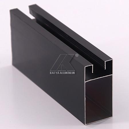 Quality OEM Black 0.8mm Thickness RoHS Standard  Aluminum Window Frame Profile for sale