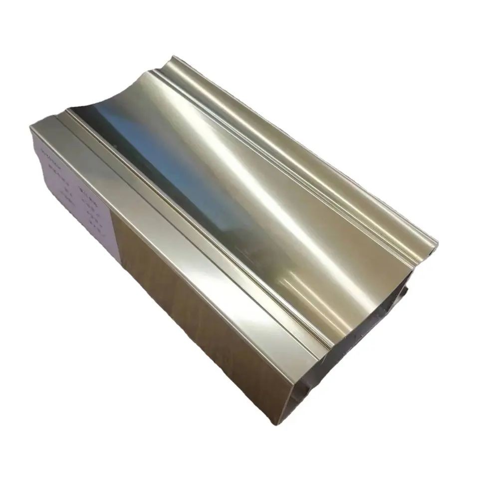 Buy cheap Machine Polishing Golden Oxide Aluminium Extrusion 6063 Aluminium Profiles from wholesalers