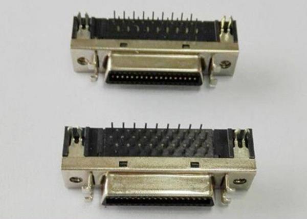 SCSI 50P Socket Connector metal hood Brass material waterproof
