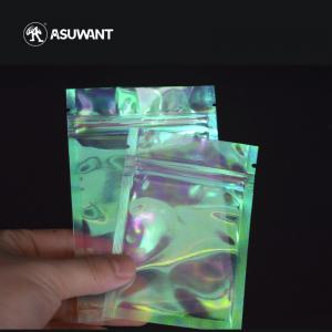 MOPP Hologram Transparent Rainbow Film Bags Plastic Holographic Pouches