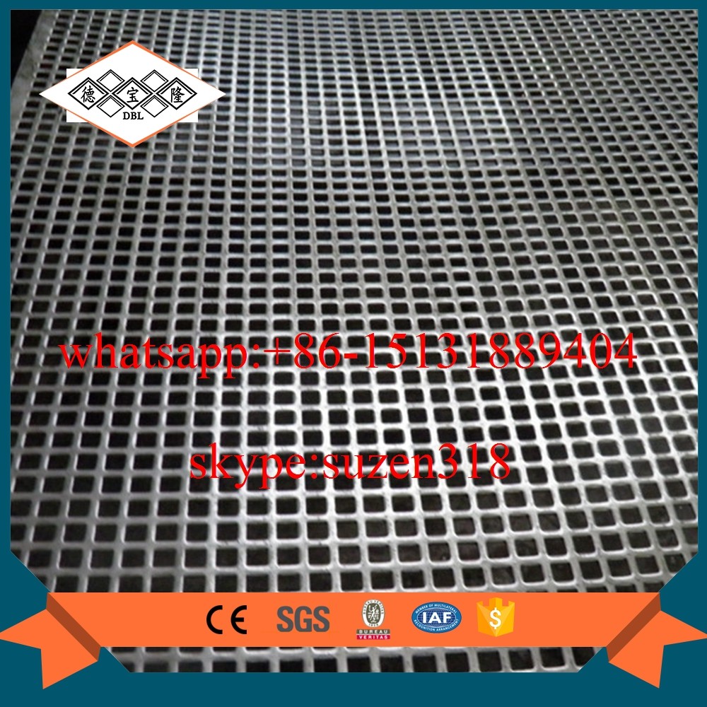China 2.0mm stainless steel 304  square hole perforated sheets polishing wholesale