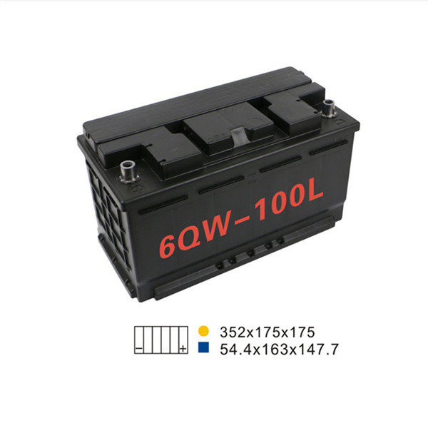 China 88AH 680A 6 Qw 100L Start And Stop Car Battery 350*175*190mm For Agricultural Machine wholesale