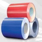 China 750mm - 1250mm Z60 to Z27 Zinc coating Red / Blue Prepainted Color Steel Coils wholesale