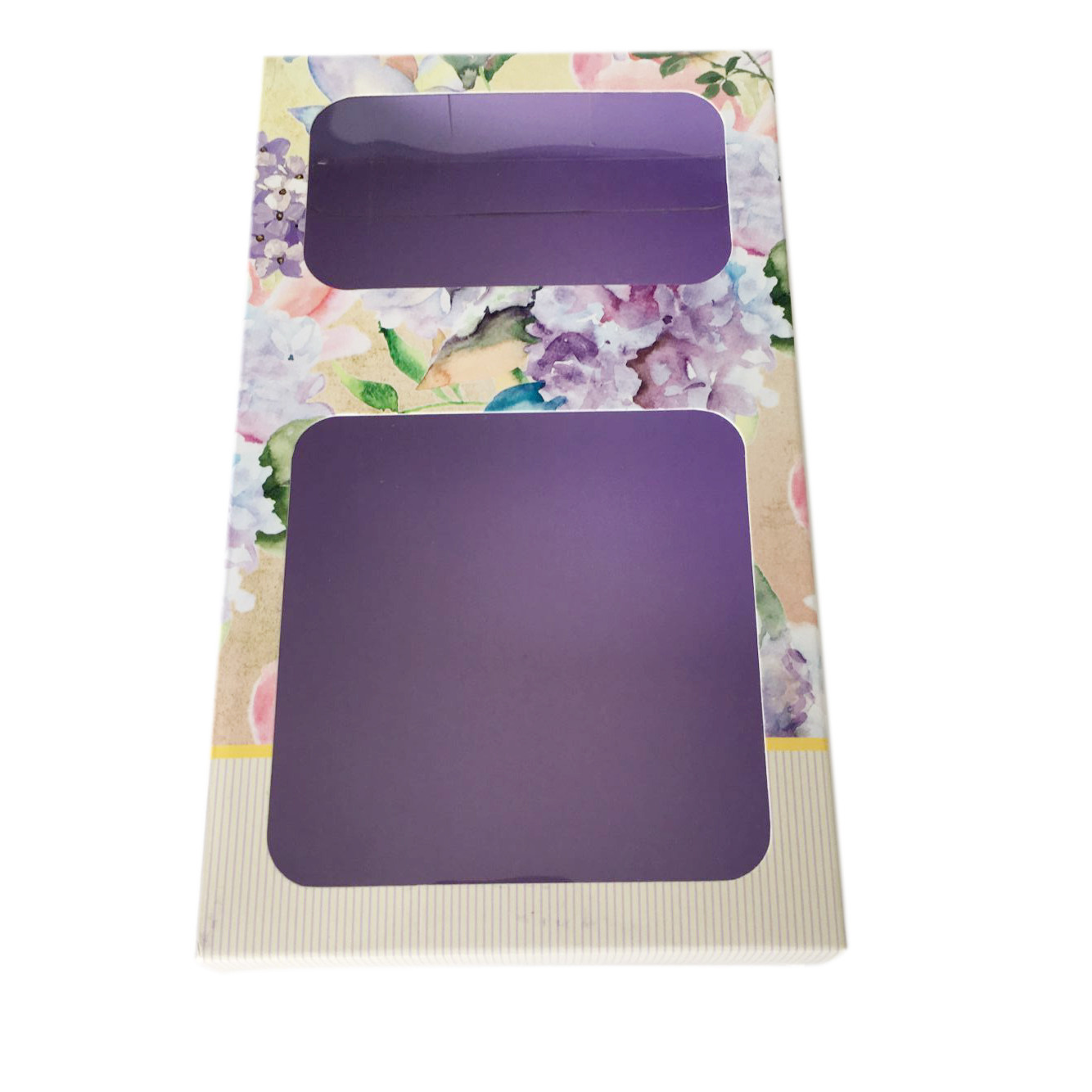 China Embossing Customized Makeup Packaging Boxes With Clear PVC Window SGS Approve wholesale
