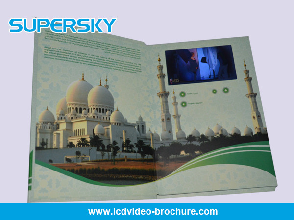 China 4.3 inch / 5 Inch TFT LCD Video Brochure , Folded LCD Greeting Card wholesale