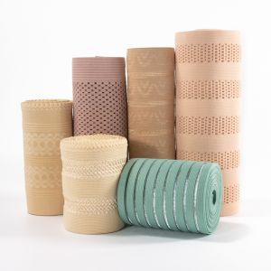 High elastic custom woven breathable jacquard pattern elastic band webbing for