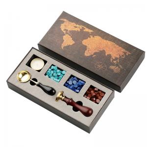 China Custom Wax Seal Box Kit with Sealing Beads for Envelope Wedding Packaging Gifts wholesale