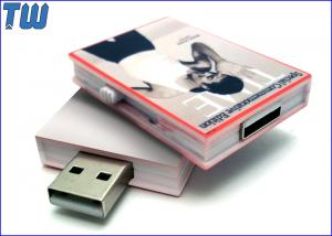 China Customized Full Color Digital Printing Sliding Book 16GB USB Thumbdrive wholesale
