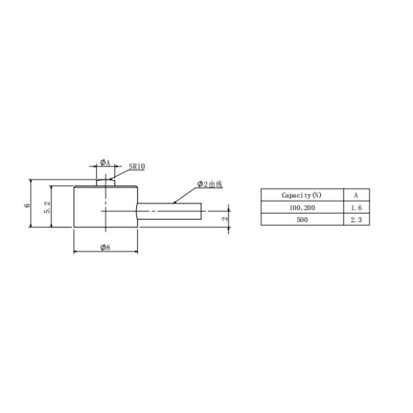 100-500N FA101 Mini Force Sensor Stainless Steel Button Force Measurement Transducers