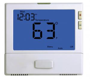 China Wall Mount 5 - 1 - 1 Programmable HVAC Thermostat 24V Battery Operated wholesale