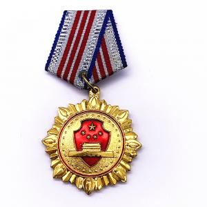 China Plating Gold Brass Custom Metal Medals , Custom Award Medals For Souvenir on sale