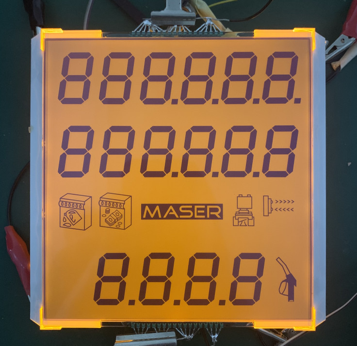 Quality 7segment Custom Lcd  Panel Display Graphic Module With Backlight for sale
