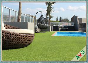 China Swimming Pool Decoration Outdoor Synthetic Grass Apple Green UV Resistance wholesale