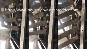 China Waste Pallet Four Shaft Shredder Wear Resistance Stable Working Large Capacity wholesale