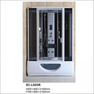 China Luxury Steam Sauna Shower Cabinet with Foot Massage Computer Controlled wholesale
