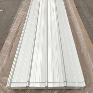 China Rectangle Glazed Metal Corrugated Steel Roofing Sheets 7.5mm wholesale