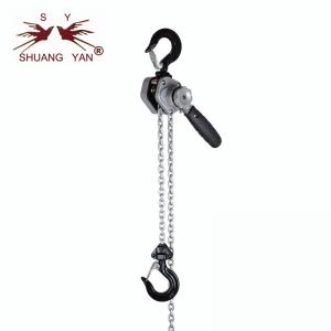 China 0.25 Ton Double Ratchet Pawl Aluminum Lever Chain Hoist With Tool Bag on sale
