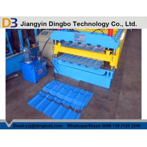 Roof Panel Roll Tile Forming Machine with Pull Broach / PLC Control System Touch