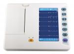 6 Channel ECG Monitoring System 7 inch Color Touch LCD with Six Languages
