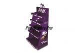 Purple Visual Merchandising Custom Cardboard POP Displays 5 Tier Cadbury Milk