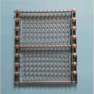 China Customized Stainless Steel Spiral Wire Mesh Conveyor Belt For Bakery Tunnel Oven on sale