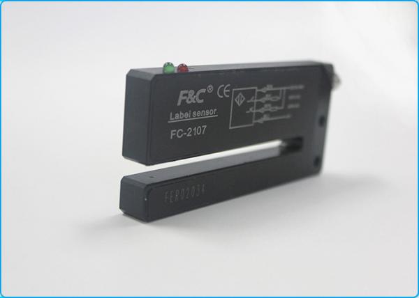 Quality M8 Connector 12VDC PNP Type Fork Optical Label Sensor With Potentionmeter for sale
