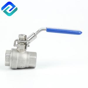 China 1000wog stainless steel 2-pc  4 inch ball valve wholesale