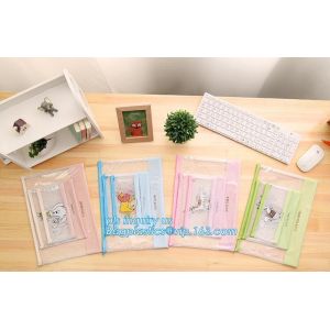 mesh document bag with zipper/pvc mesh file folder, Waterproof Zip Lock Bag Mesh