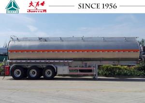 China Durable 3 Axle Aluminum Road Tanker Trailer For Carry Crude Oil / Ethanol wholesale