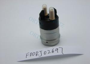 China F00RJ02697 BOSCH Diesel Solenoid Valve Cylindrical Shape High Accuracy Silver wholesale