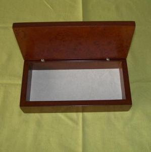 China Wooden gift box, wood Pen box, gloss finish, EVA pallet inside is available wholesale