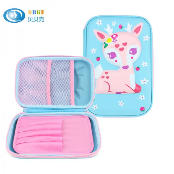 Quality School Kids Pencil Storage Eva Hard Case For Girls , Colorful Lovely Printed for sale