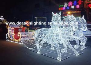 China christmas horse lighted carriage wholesale