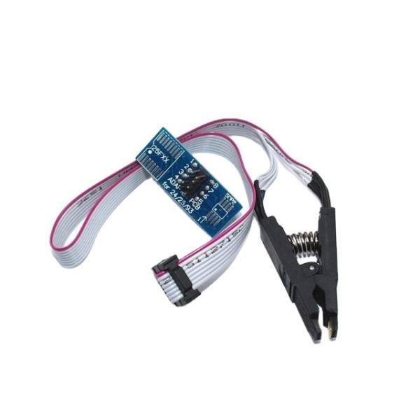 Quality For SOIC8 SOP8 Flash Chip IC Test Clip with SPI Cable Programmer TL866A/C Wide SOP16 Pitch 1.27mm Programming Clip for sale